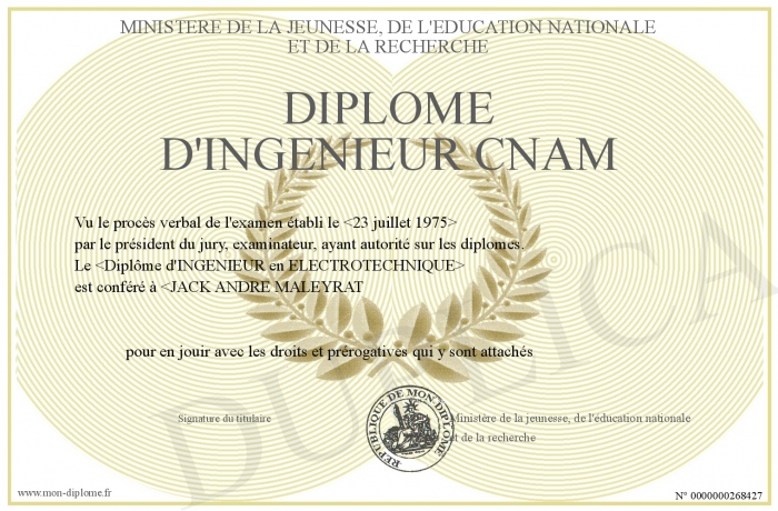 diplome ingenieur cnam